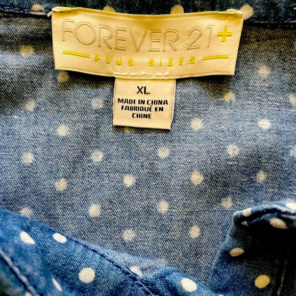 Blue and white polkadot dress - Picture 4 of 4